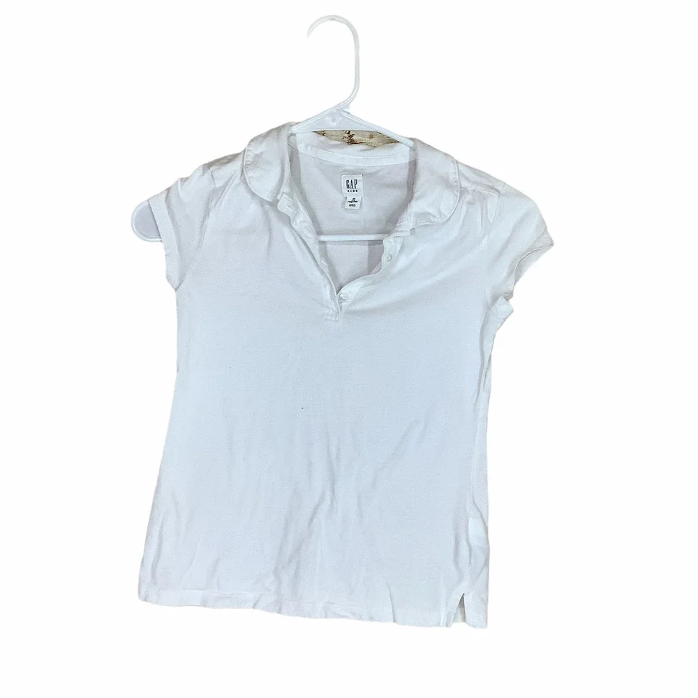 GAP Kid’s White Short Sleeve Polo Kid’s Medium
